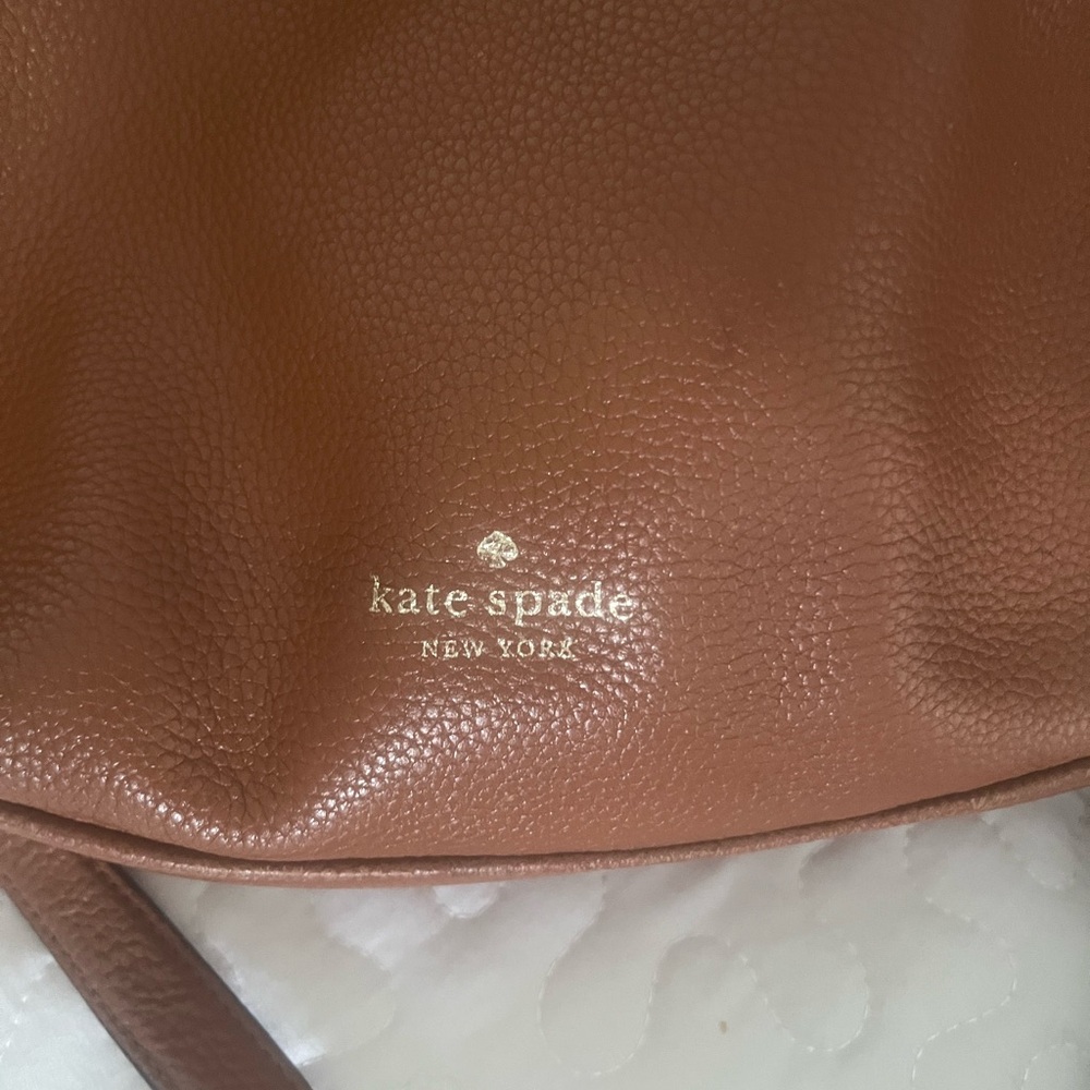 Kate Spade tan leather shoulder bag